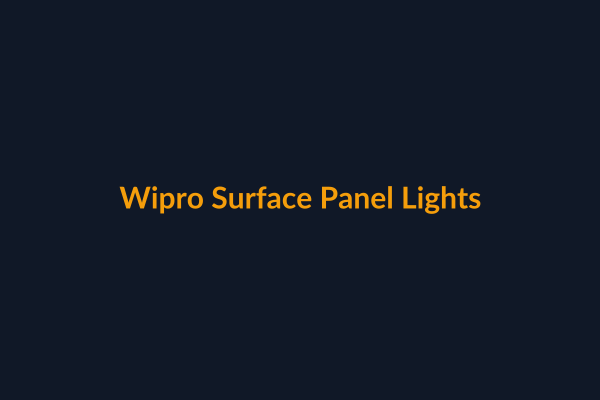 Wipro Surface Panel Lights available at Raguveer Electric Talala